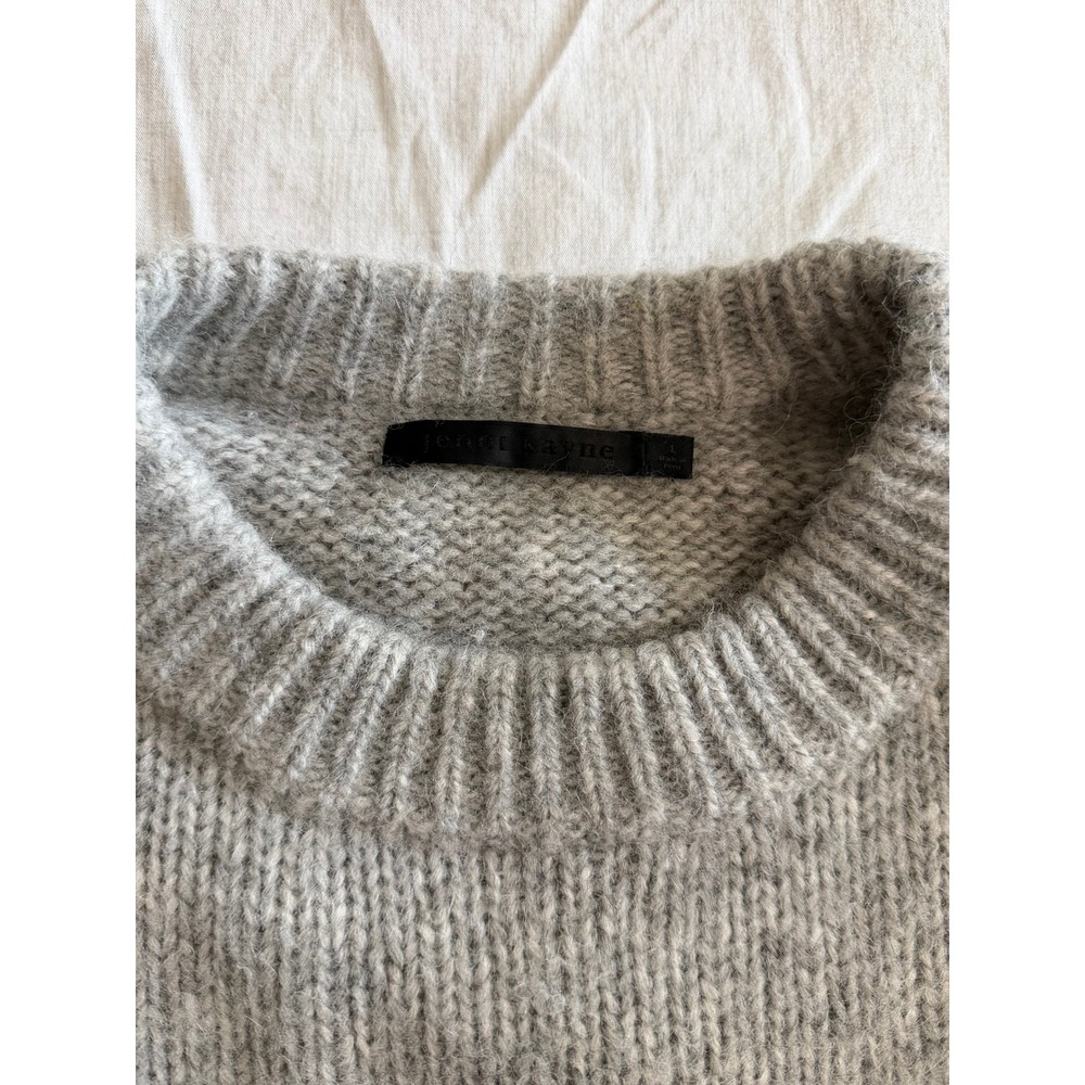 Jenni Kayne Baby Alpaca Everyday Sweater Womens Large Grey Oversized EUC - Picture 6 of 12